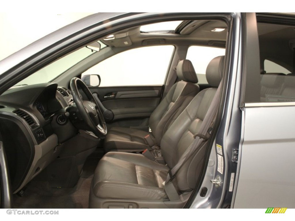 2009 CR-V EX-L 4WD - Glacier Blue Metallic / Gray photo #6
