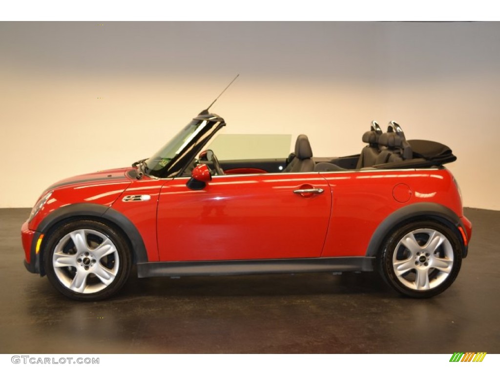 2007 Cooper S Convertible - Chili Red / Carbon Black/Black photo #3