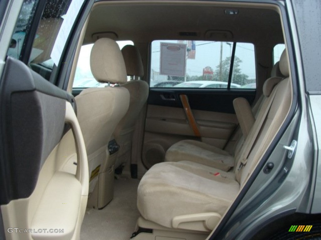 2009 Highlander Hybrid 4WD - Cypress Green Pearl / Sand Beige photo #13