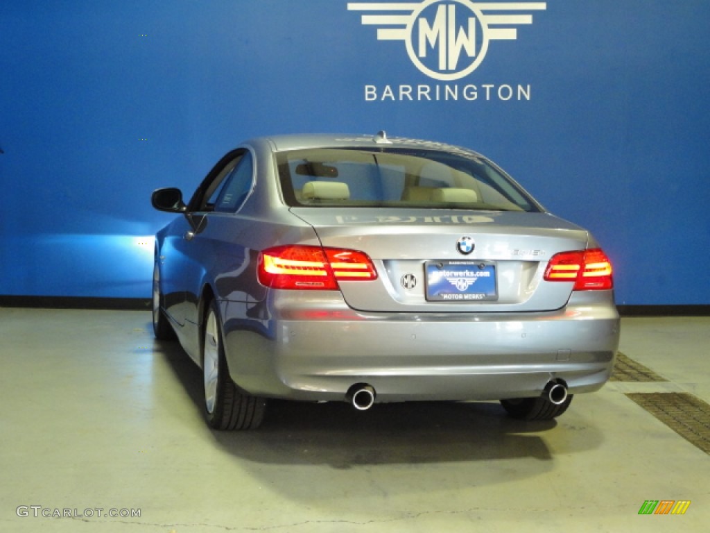 2011 3 Series 335i xDrive Coupe - Space Gray Metallic / Oyster/Black Dakota Leather photo #7