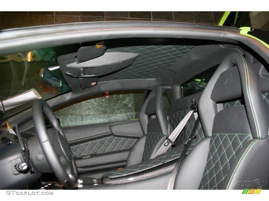 Nero Perseus Interior 2009 Lamborghini Murcielago LP640 Coupe Photo #6572048