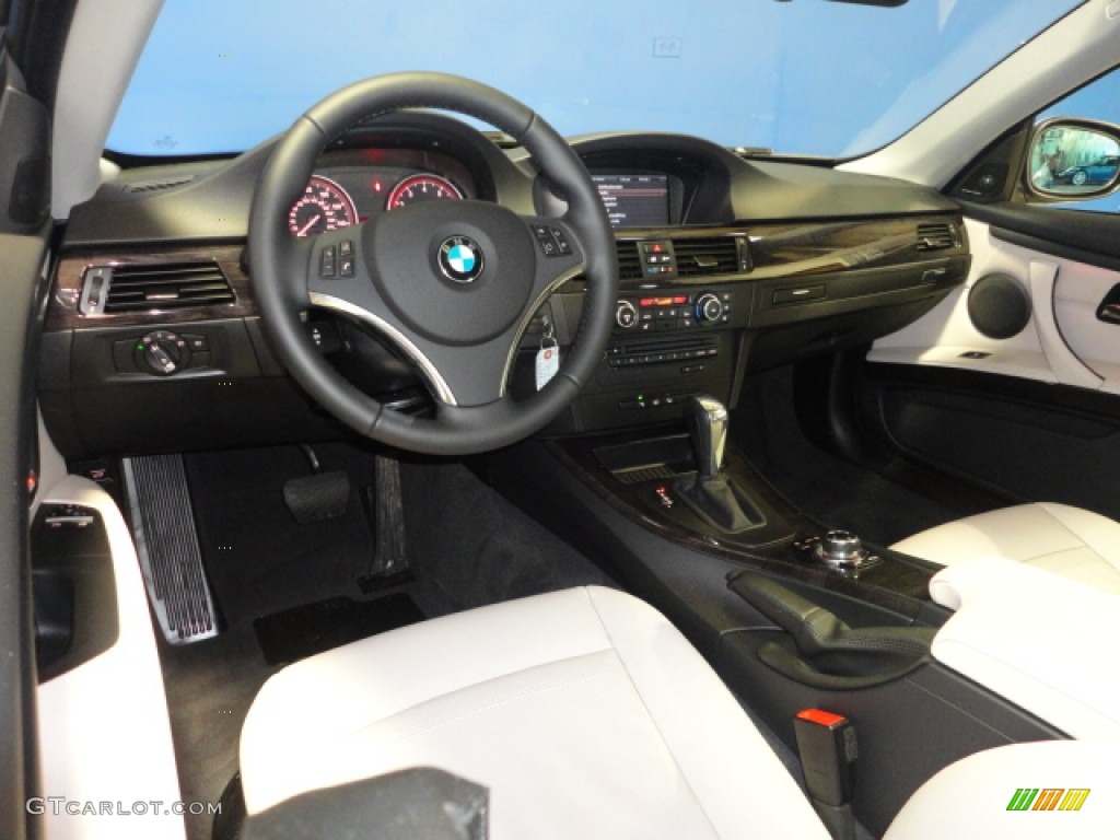 2011 3 Series 335i xDrive Coupe - Space Gray Metallic / Oyster/Black Dakota Leather photo #14