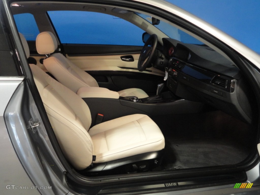 2011 3 Series 335i xDrive Coupe - Space Gray Metallic / Oyster/Black Dakota Leather photo #22