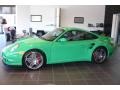 2009 Green Paint to Sample Porsche 911 Turbo Coupe  photo #1