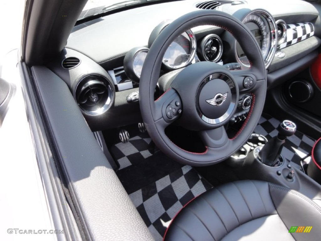 Lounge Championship Red Interior 2012 Mini Cooper John Cooper Works Roadster Photo #65722949