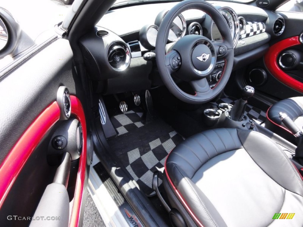 Lounge Championship Red Interior 2012 Mini Cooper John Cooper Works Roadster Photo #65722958