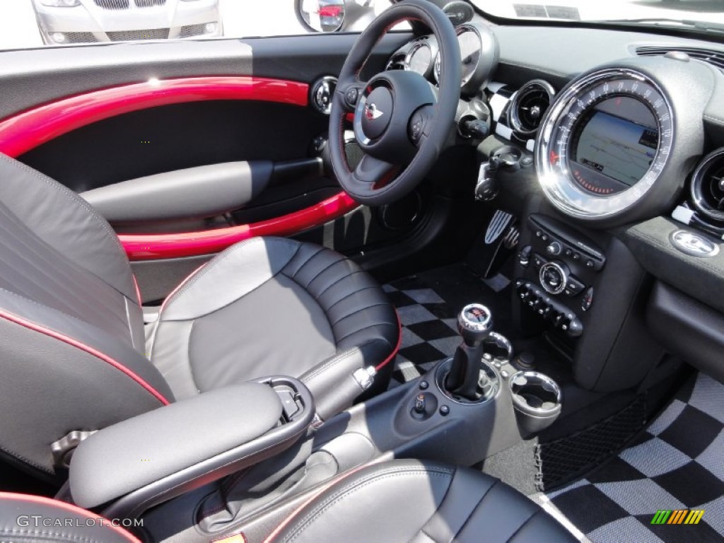Lounge Championship Red Interior 2012 Mini Cooper John Cooper Works Roadster Photo #65723009
