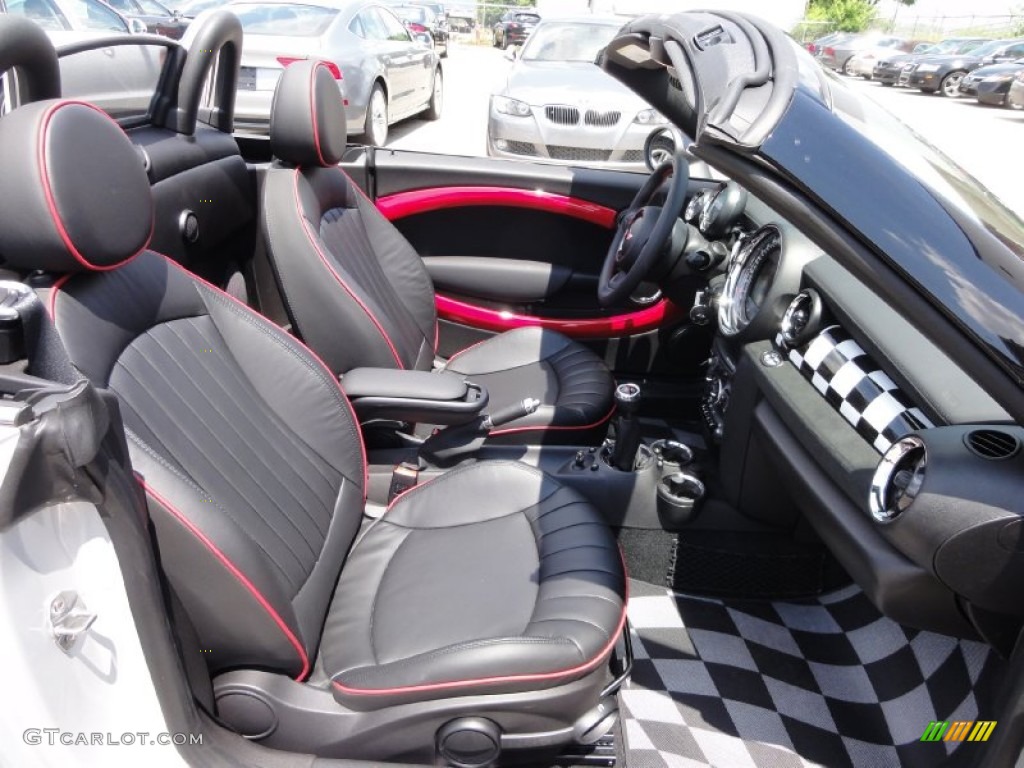 Lounge Championship Red Interior 2012 Mini Cooper John Cooper Works Roadster Photo #65723018