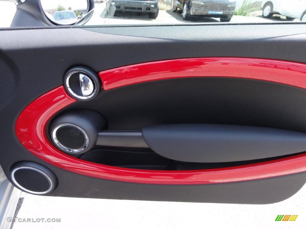 2012 Mini Cooper John Cooper Works Roadster Lounge Championship Red Door Panel Photo #65723045