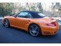 2009 Orange Paint to Sample Porsche 911 Turbo Cabriolet  photo #3