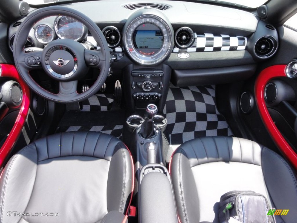 2012 Mini Cooper John Cooper Works Roadster Lounge Championship Red Dashboard Photo #65723123