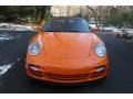 2009 Orange Paint to Sample Porsche 911 Turbo Cabriolet  photo #8