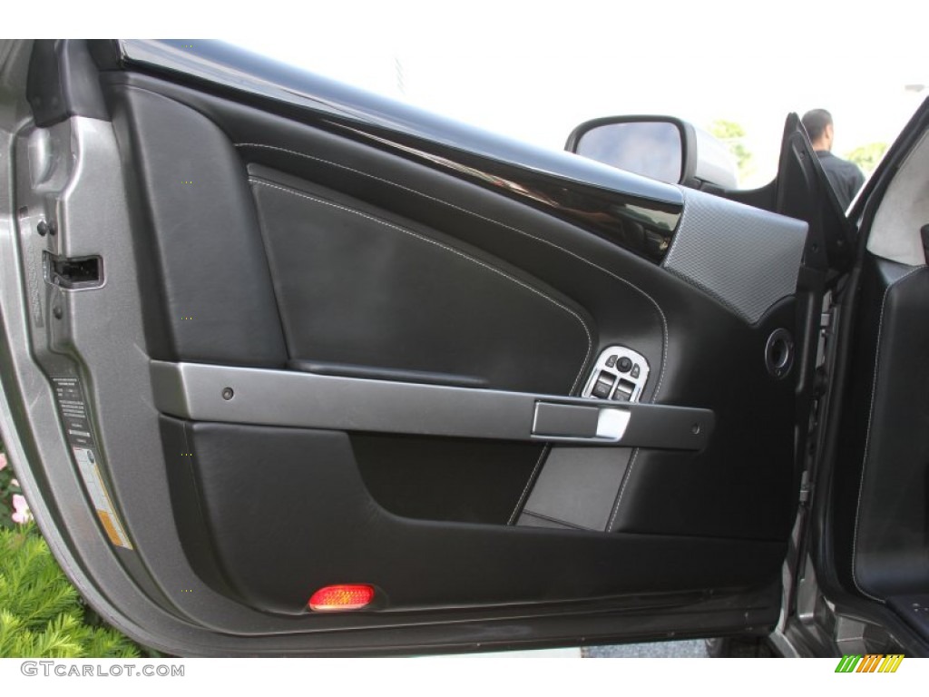 2009 Aston Martin DB9 Coupe Obsidian Black Door Panel Photo #65723679