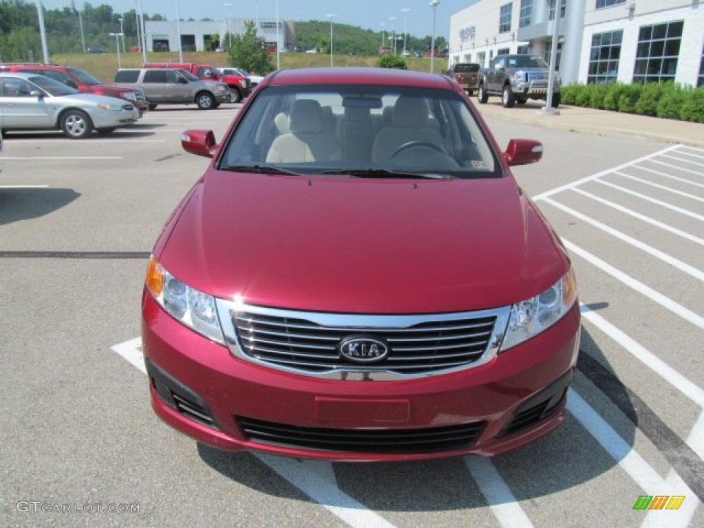2009 Optima LX - Ruby Red / Beige photo #3