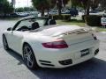 2009 Cream White Porsche 911 Turbo Cabriolet  photo #5