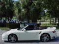 2009 Cream White Porsche 911 Turbo Cabriolet  photo #6