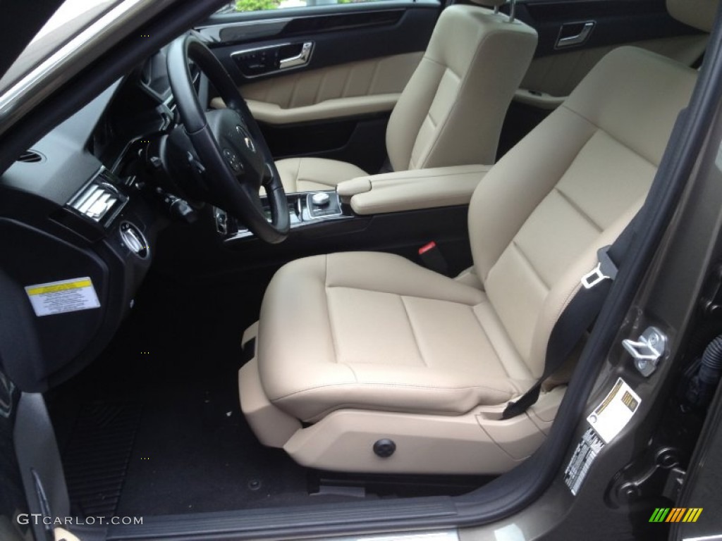 Almond/Black Interior 2011 Mercedes-Benz E 350 4Matic Sedan Photo #65724515