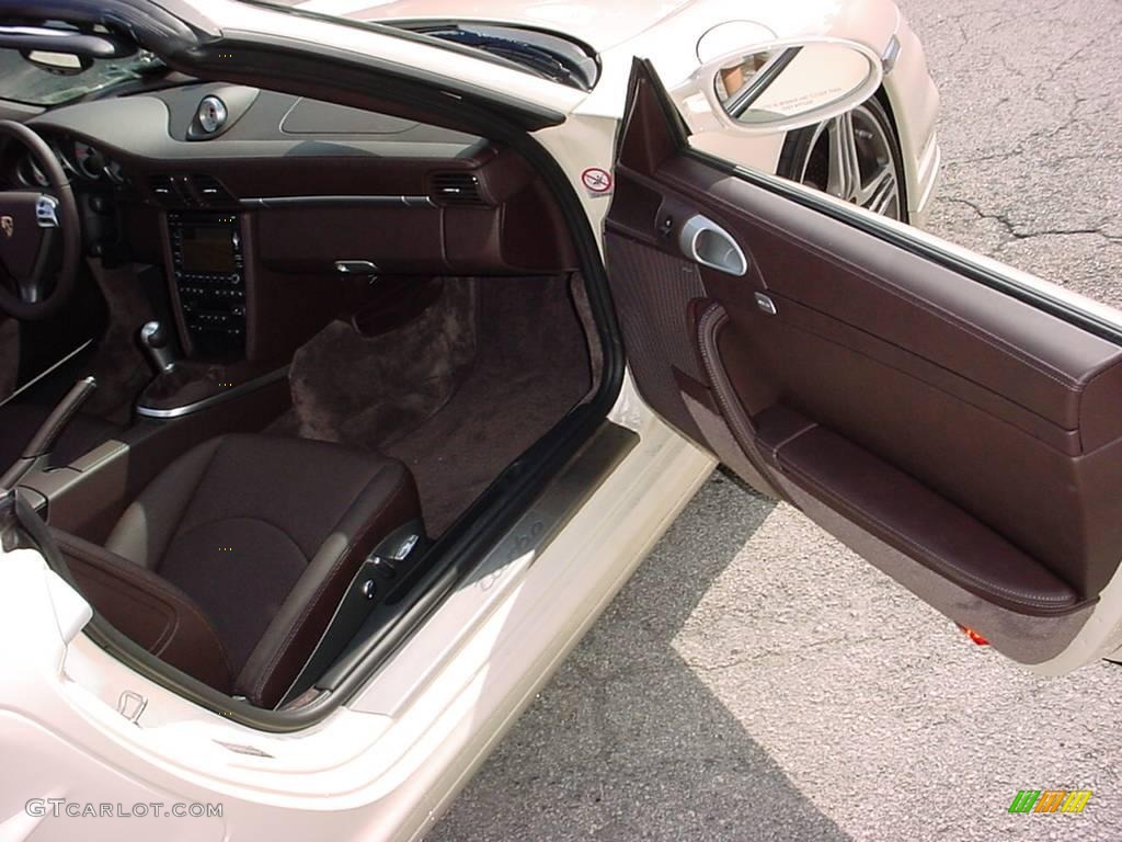2009 911 Turbo Cabriolet - Cream White / Cocoa Brown photo #11