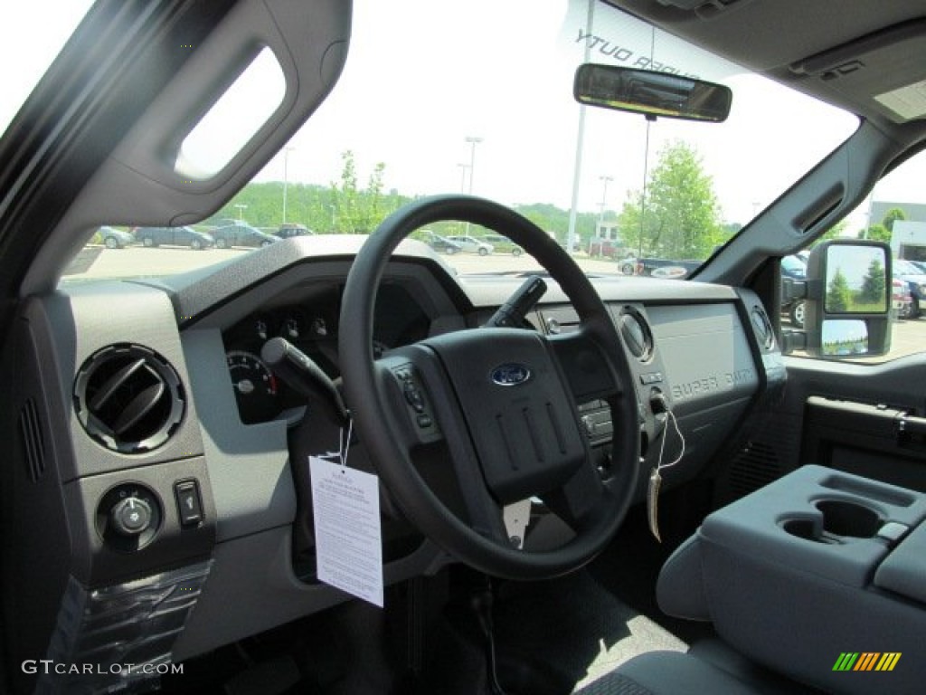 2012 F250 Super Duty XL Regular Cab 4x4 - Sterling Grey Metallic / Steel photo #16