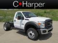 Oxford White 2012 Ford F550 Super Duty XL Regular Cab 4x4 Chassis