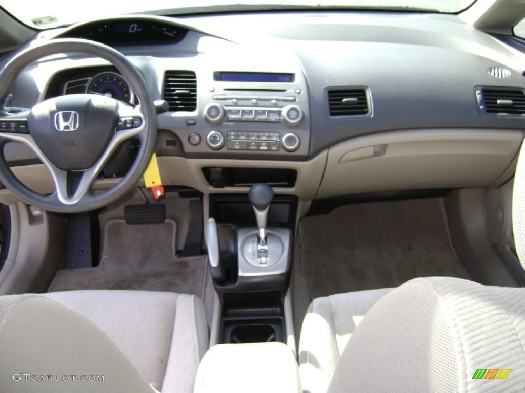 2010 Civic EX Sedan - Urban Titanium Metallic / Beige photo #12