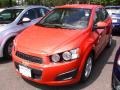 2012 Inferno Orange Metallic Chevrolet Sonic LT Sedan  photo #1