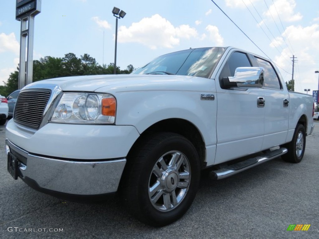 2006 F150 XLT SuperCrew - Oxford White / Tan photo #3