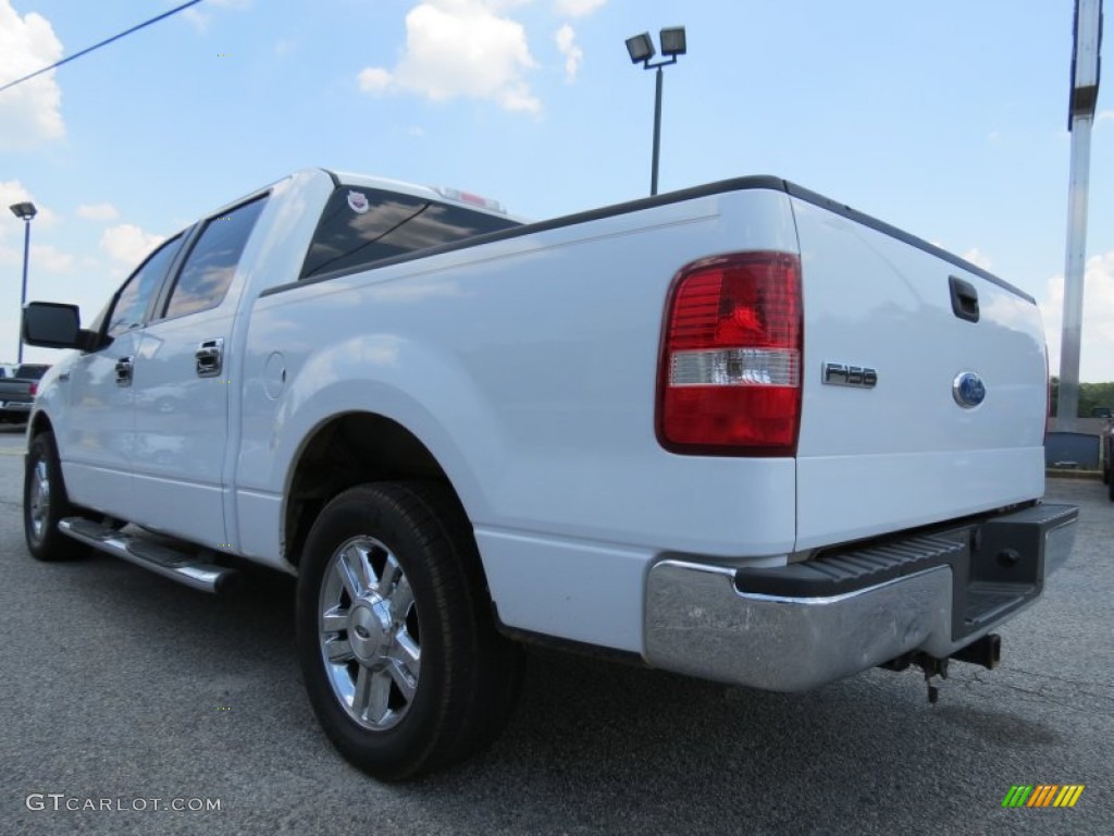 2006 F150 XLT SuperCrew - Oxford White / Tan photo #5
