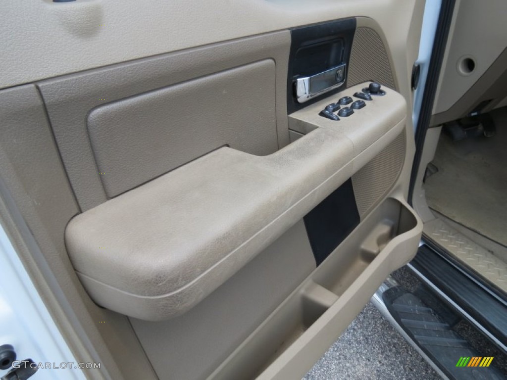 2006 F150 XLT SuperCrew - Oxford White / Tan photo #12