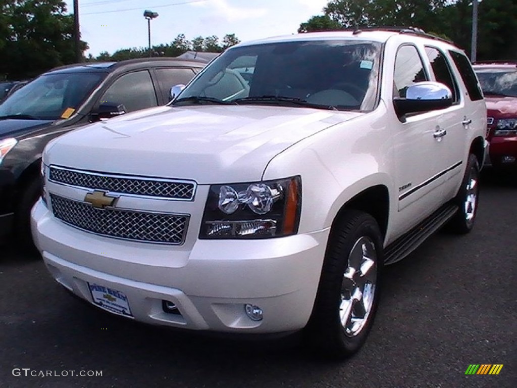 2012 Tahoe LTZ 4x4 - White Diamond Tricoat / Light Titanium/Dark Titanium photo #1