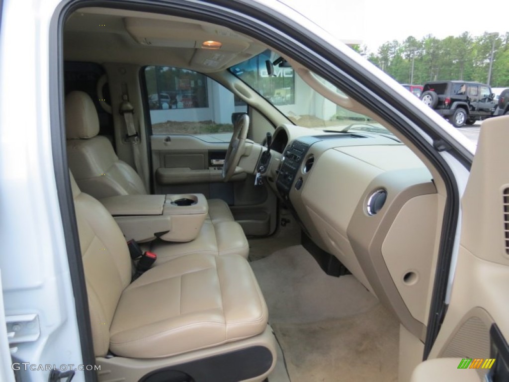 2006 F150 XLT SuperCrew - Oxford White / Tan photo #16