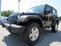 2012 Black Forest Green Pearl Jeep Wrangler Sport S 4x4  photo #3