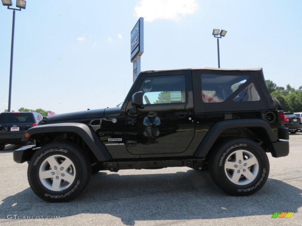 2012 Wrangler Sport S 4x4 - Black Forest Green Pearl / Black photo #4