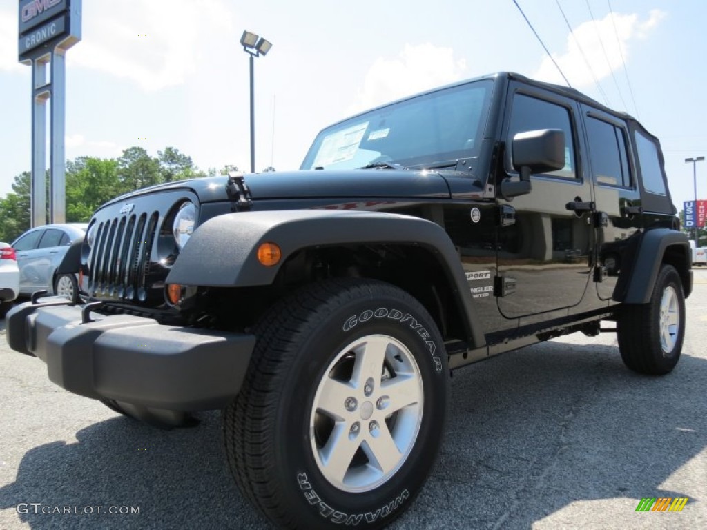 2012 Wrangler Unlimited Sport S 4x4 - Black Forest Green Pearl / Black photo #3