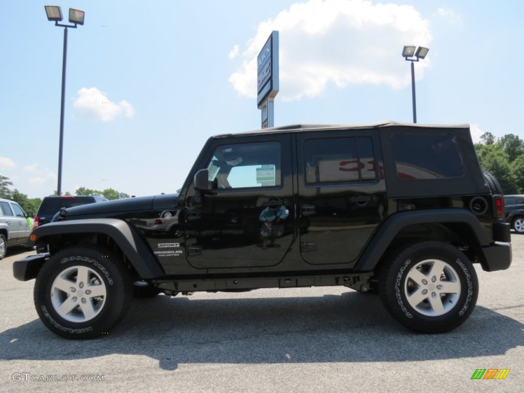 2012 Wrangler Unlimited Sport S 4x4 - Black Forest Green Pearl / Black photo #4