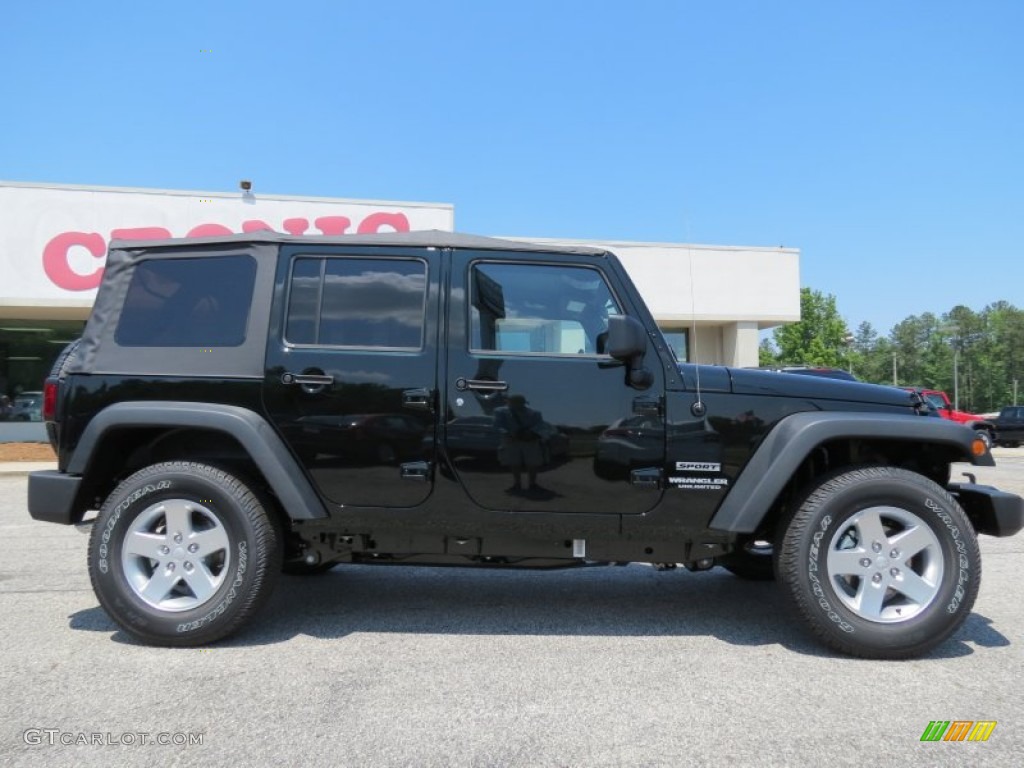 2012 Wrangler Unlimited Sport S 4x4 - Black Forest Green Pearl / Black photo #8