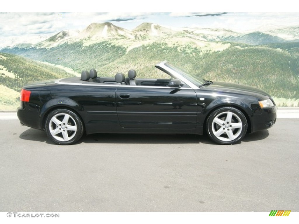 2003 A4 1.8T Cabriolet - Brilliant Black / Ebony photo #2