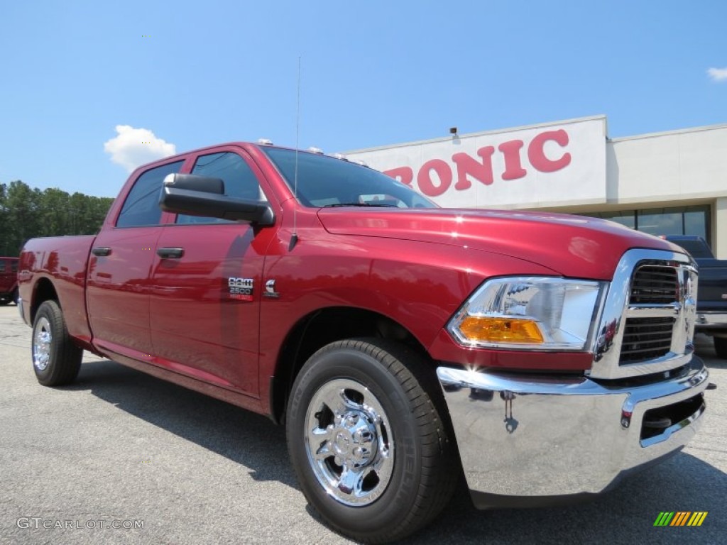 2012 Ram 2500 HD ST Crew Cab - Deep Cherry Red Crystal Pearl / Dark Slate/Medium Graystone photo #1