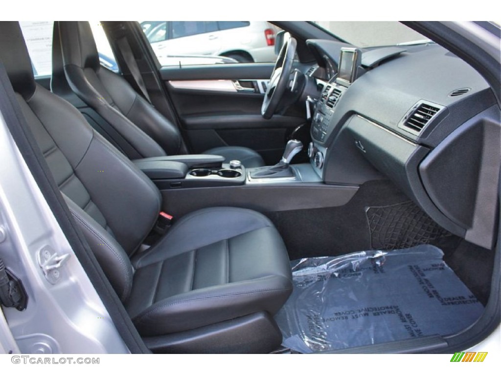 Black AMG Premium Leather Interior 2009 Mercedes-Benz C 63 AMG Photo #65729092