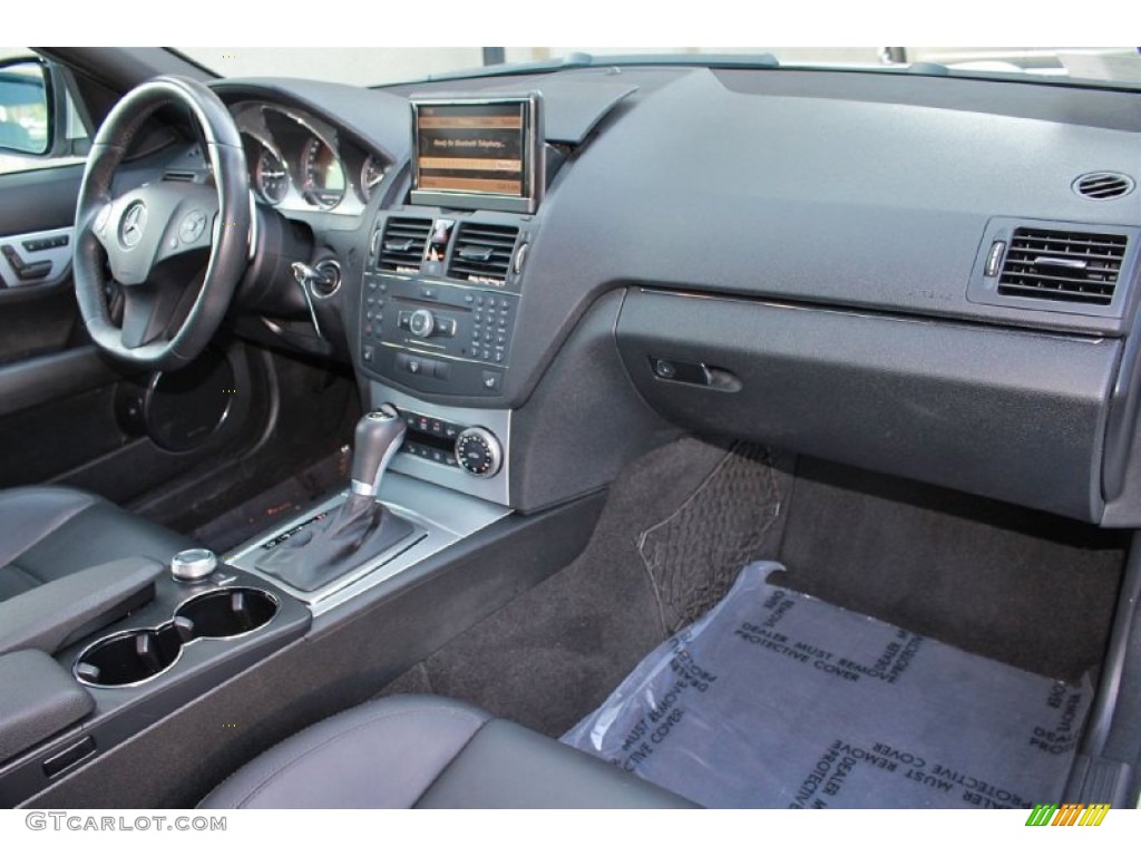 2009 Mercedes-Benz C 63 AMG Black AMG Premium Leather Dashboard Photo #65729104