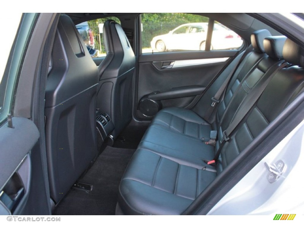 Black AMG Premium Leather Interior 2009 Mercedes-Benz C 63 AMG Photo #65729113