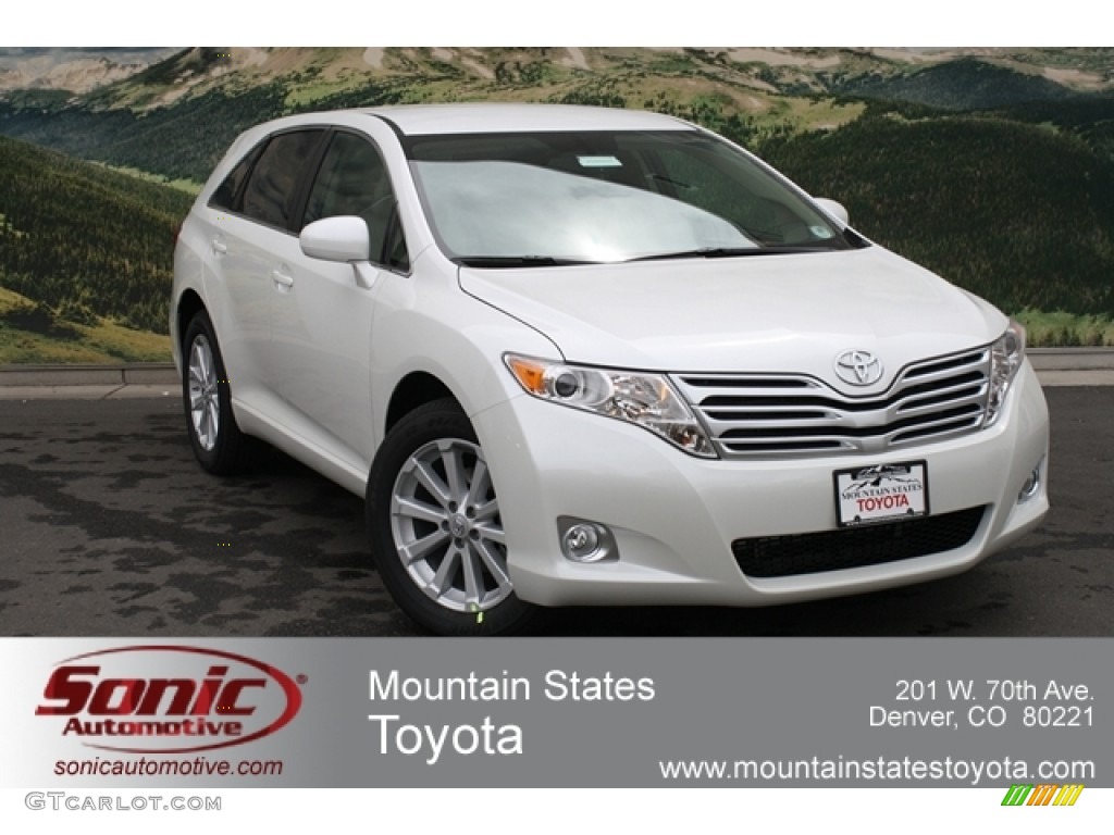 2012 Venza LE AWD - Blizzard White Pearl / Ivory photo #1