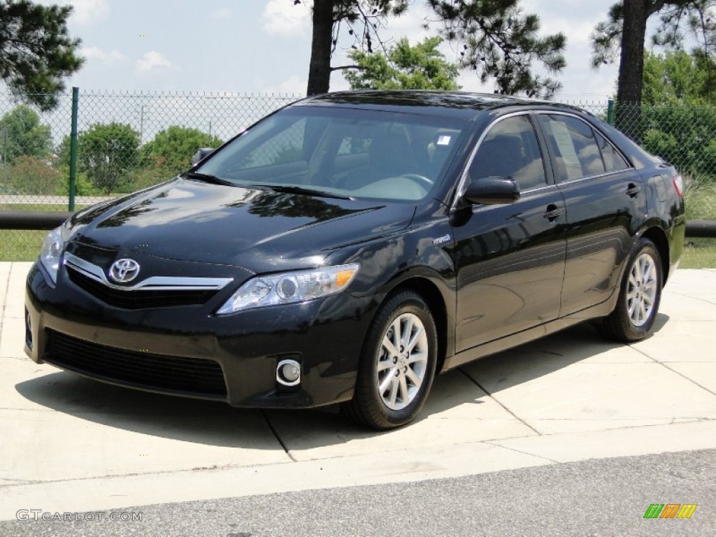 2011 Camry Hybrid - Black / Ash photo #10