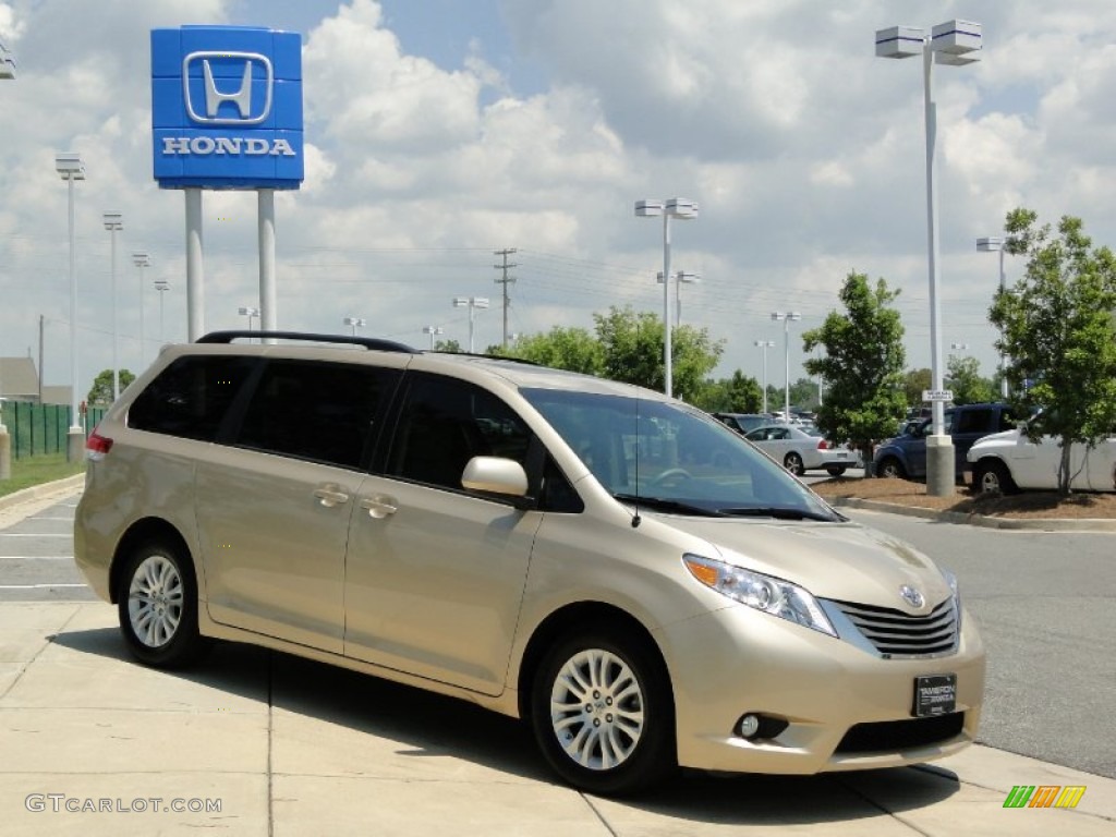 2011 Sienna XLE - Sandy Beach Metallic / Bisque photo #3