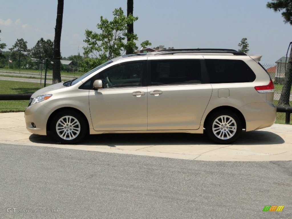 2011 Sienna XLE - Sandy Beach Metallic / Bisque photo #8