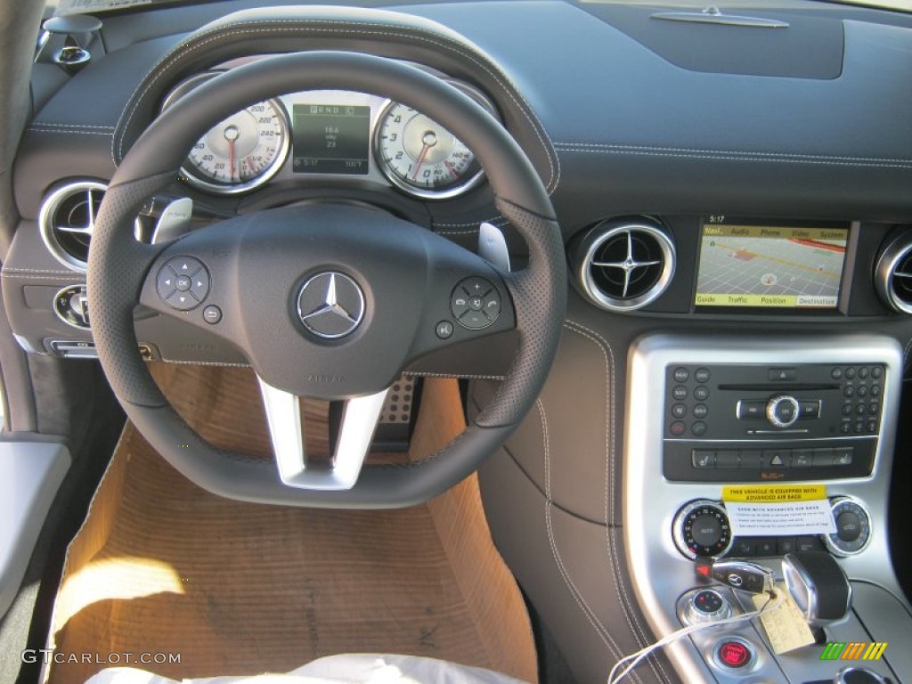 2012 Mercedes-Benz SLS AMG designo Black Dashboard Photo #65740396