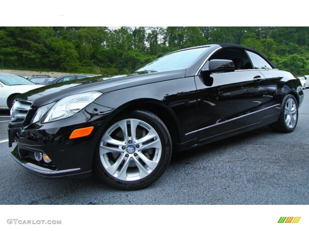 Black 2011 Mercedes-Benz E 350 Cabriolet Exterior Photo #65740816