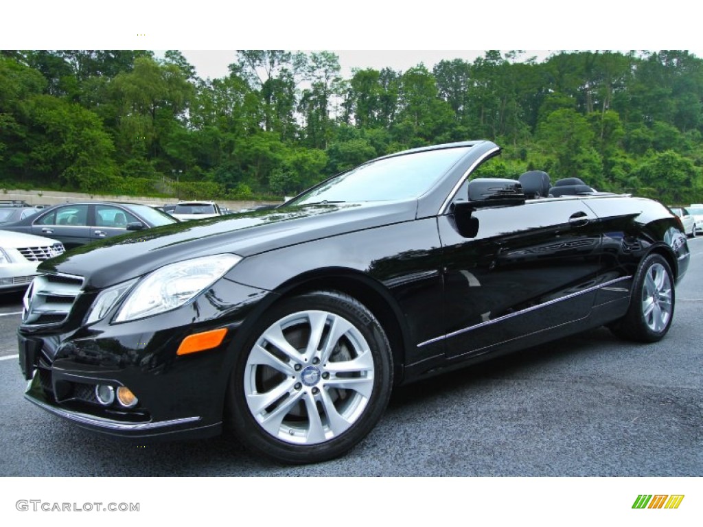 Black 2011 Mercedes-Benz E 350 Cabriolet Exterior Photo #65740828