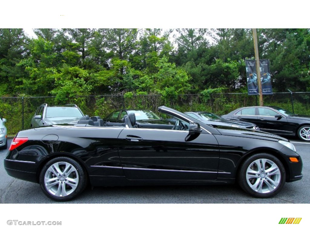 Black 2011 Mercedes-Benz E 350 Cabriolet Exterior Photo #65740855