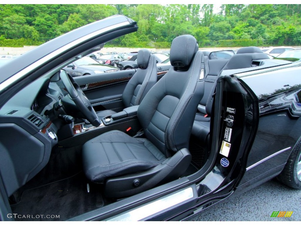 Black Interior 2011 Mercedes-Benz E 350 Cabriolet Photo #65740879